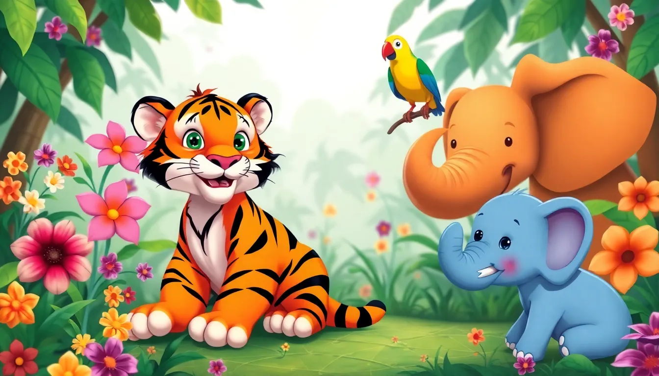 Tommy le Tigre et ses Blagues 1 Illustration de La Rencontre de Tommy