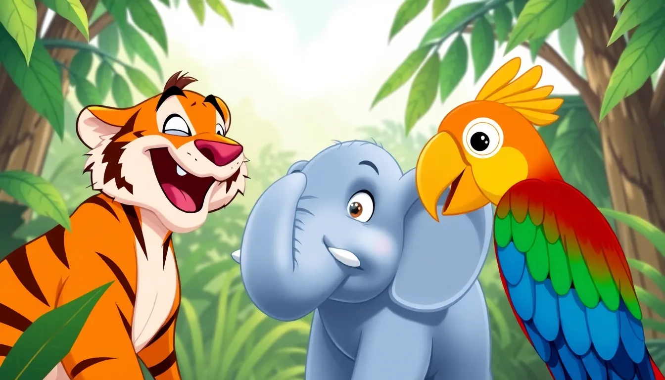 Tommy le Tigre et ses Blagues 2 Illustration de La Première Blague