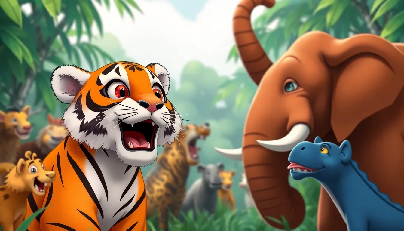 Tommy le Tigre et ses Blagues 5 Illustration de La Grande Surprise