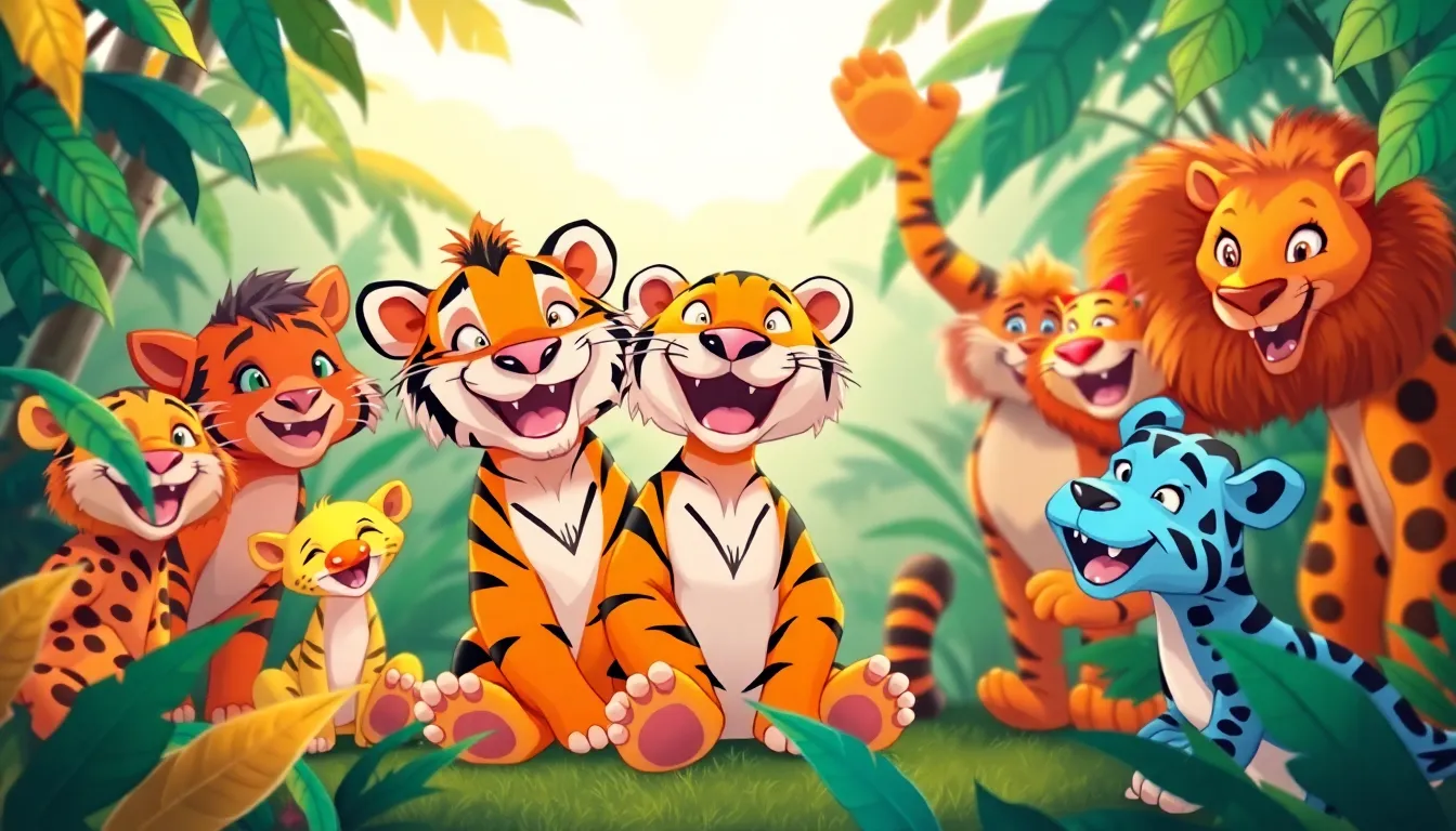 Tommy le Tigre et ses Blagues 7 Illustration de L'Importance de Rire