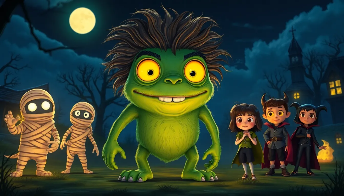 Les Monstres en Vacances 5 Illustration des Aventures de la Nuit