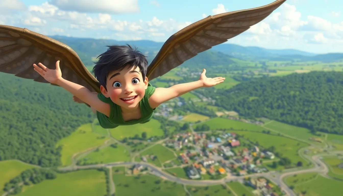 Max et les Ailes de l'Aventure 3 Max dégustant la joie de voler dans les airs