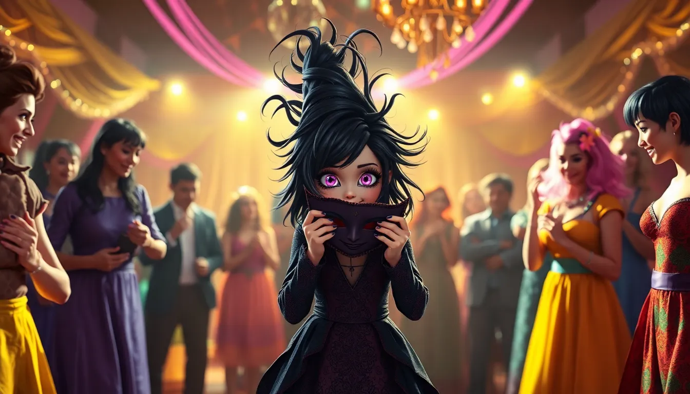 La Petite Sorcière et le Bal Masqué 5 Illustration de La Révélation