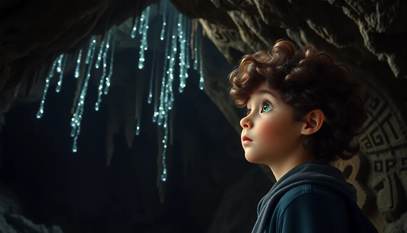 Olivier et la Caverne des Secrets 2 Illustration de L'Entrée de la Caverne