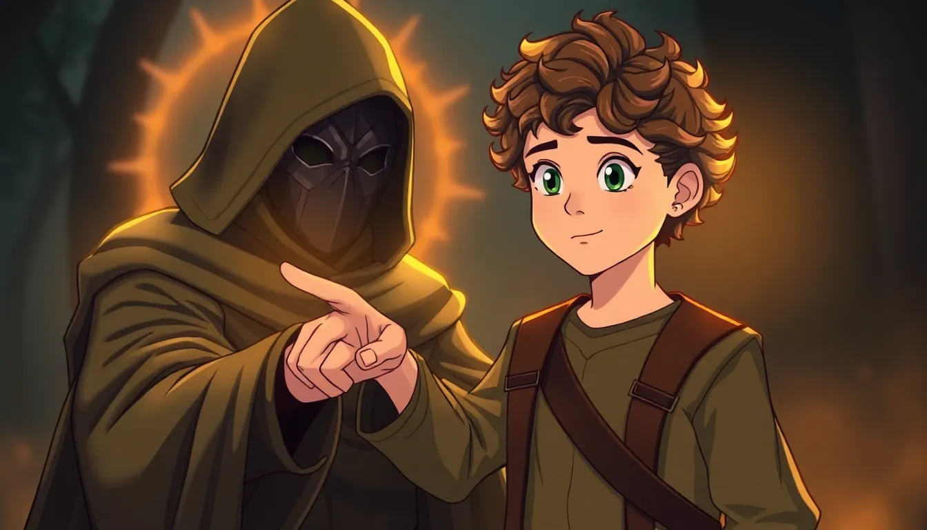 Olivier et la Caverne des Secrets 5 Illustration de L'Apparition du Gardien