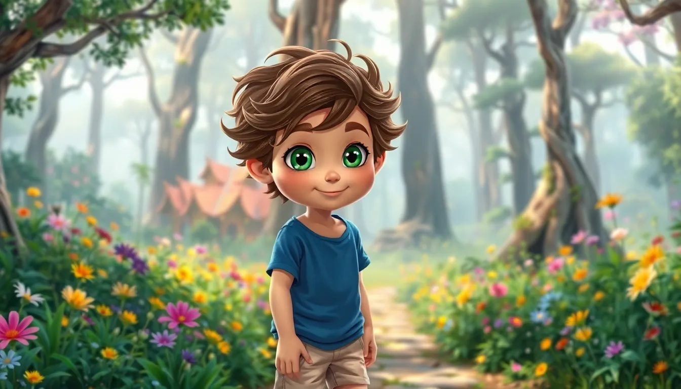 Noé et la Forêt Enchantée 1 Illustration de La Découverte de la Forêt