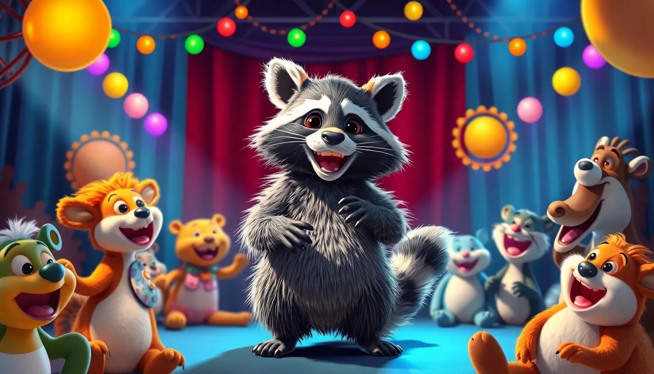 Le Mystère des Rires de Rollo le Raton 6 Illustration du Spectacle de Rollo