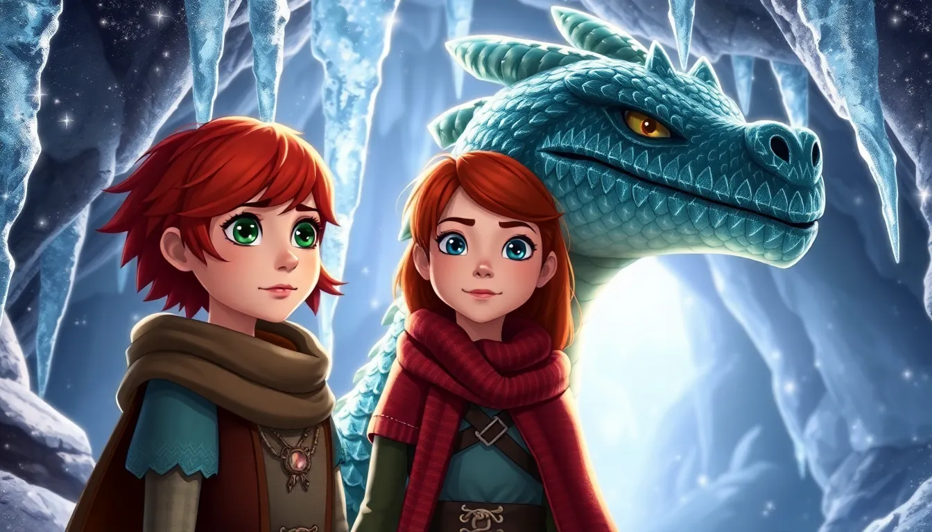 Émilie et la Légende du Dragon de Glace 2 Illustration de Le Dragon de Glace