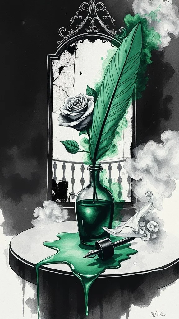 L'Ombre de l'Absinthe et le Miroir Brisé