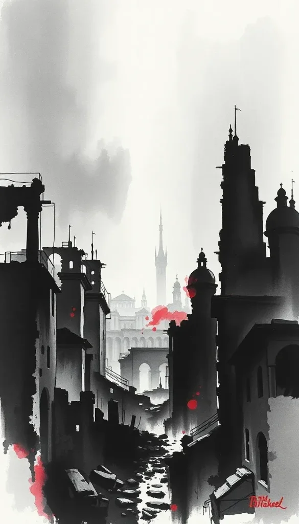Amour impossible sous une ville en ruines