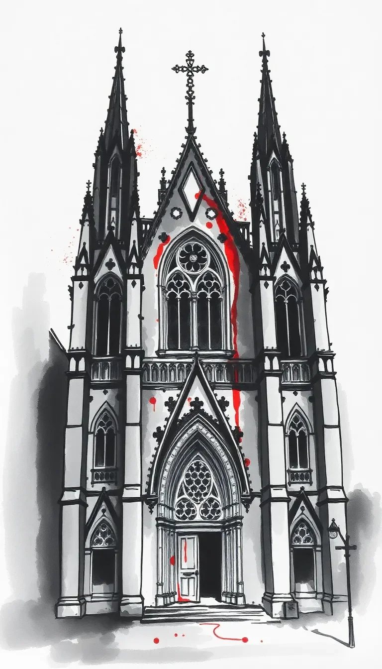 Espoir perdu sous une cathédrale silencieuse