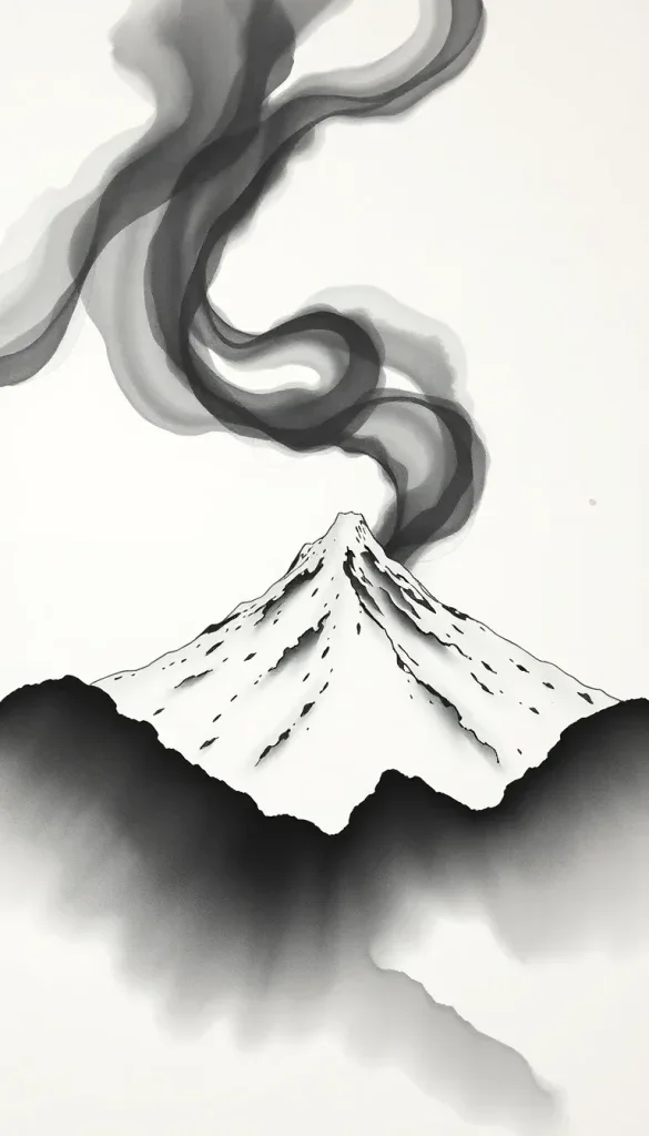 Renaissance sous une montagne enneigée