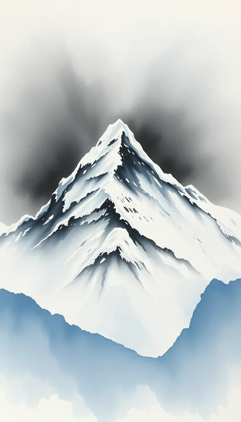 Sacrifice sous une montagne enneigée