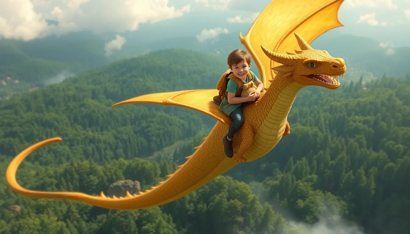 Lucas et le Dragon Amical 5 Illustration du Retour de la Magie