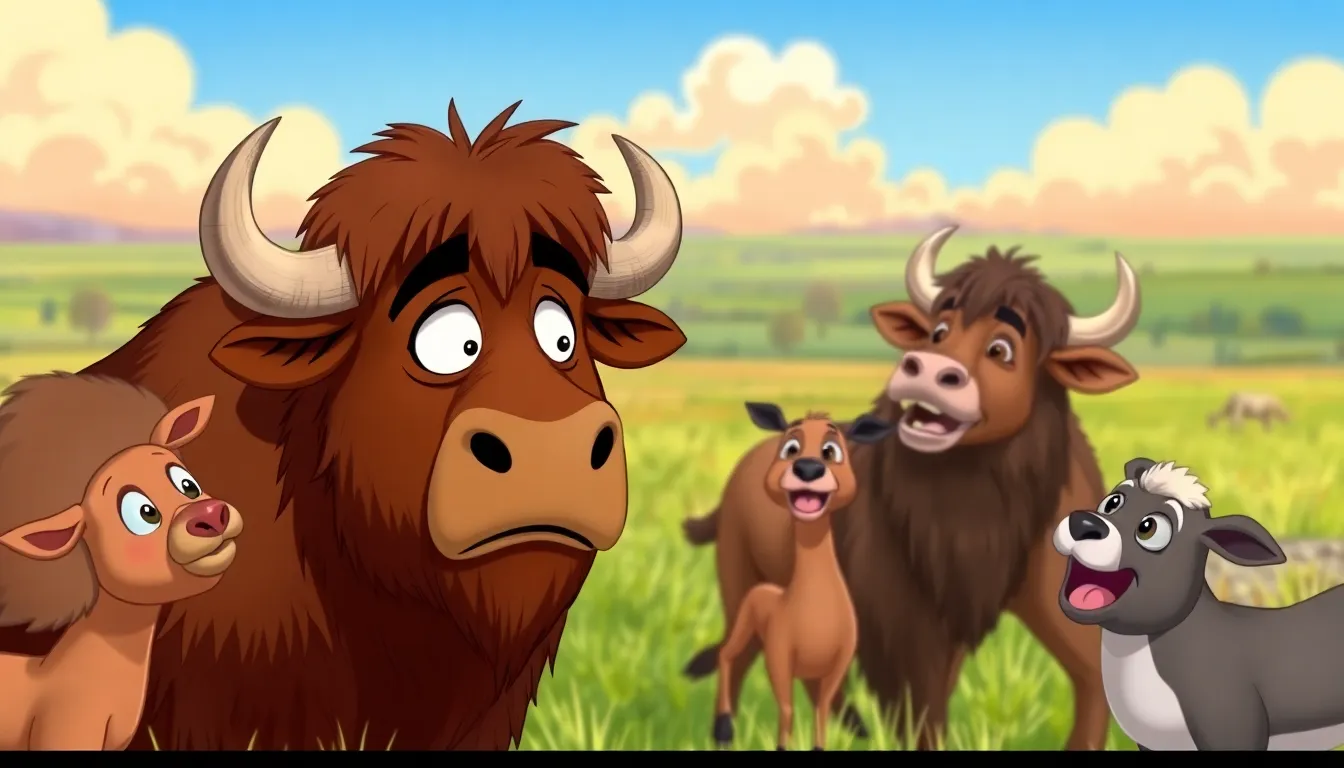 Les Blagues de Benny le Bison 4 Illustration de La Blague qui a mal tourné