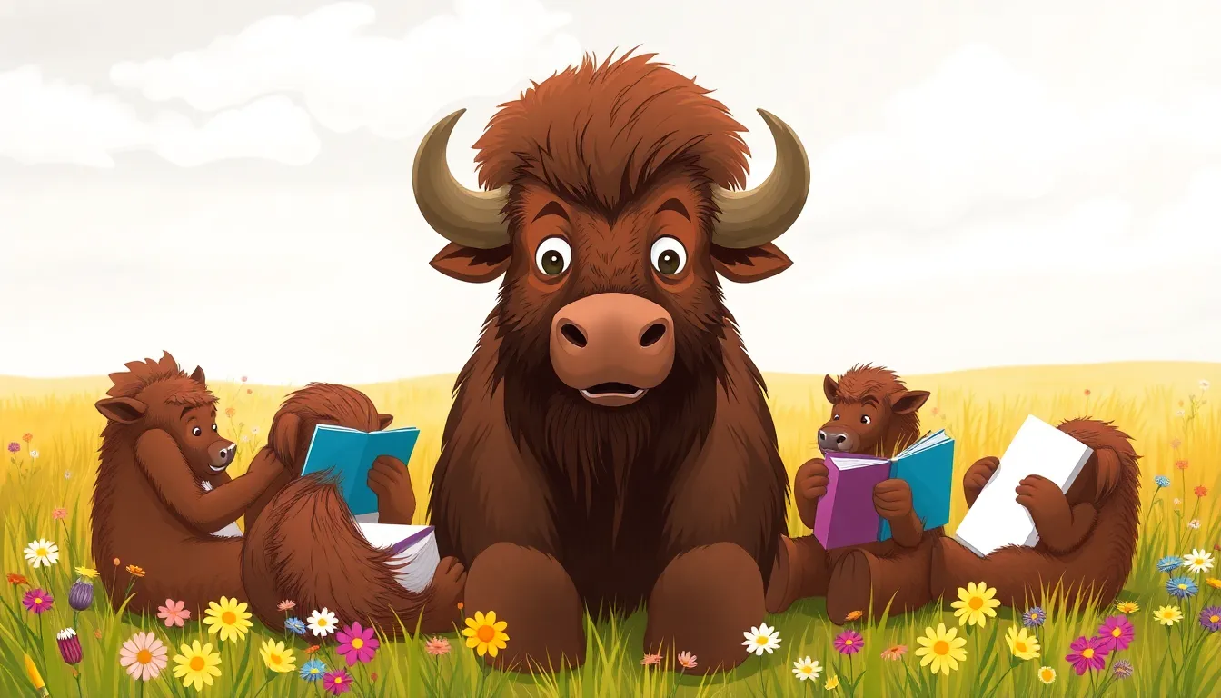 Les Blagues de Benny le Bison 5 Illustration de Une Leçon sur l'Amitié