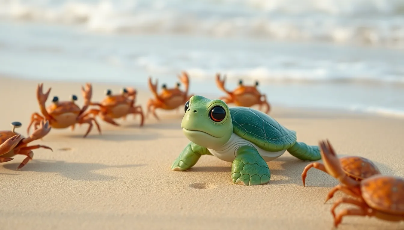 La Petite Tortue et la Rivière 2 Illustration de Le Voyage Vers la Mer