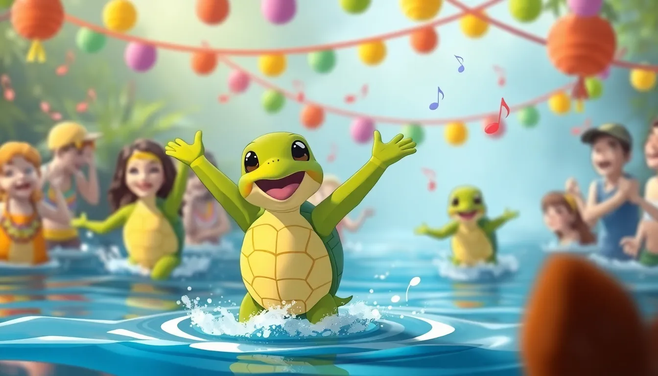 La Petite Tortue et la Rivière 6 Illustration de La Fête de la Rivière