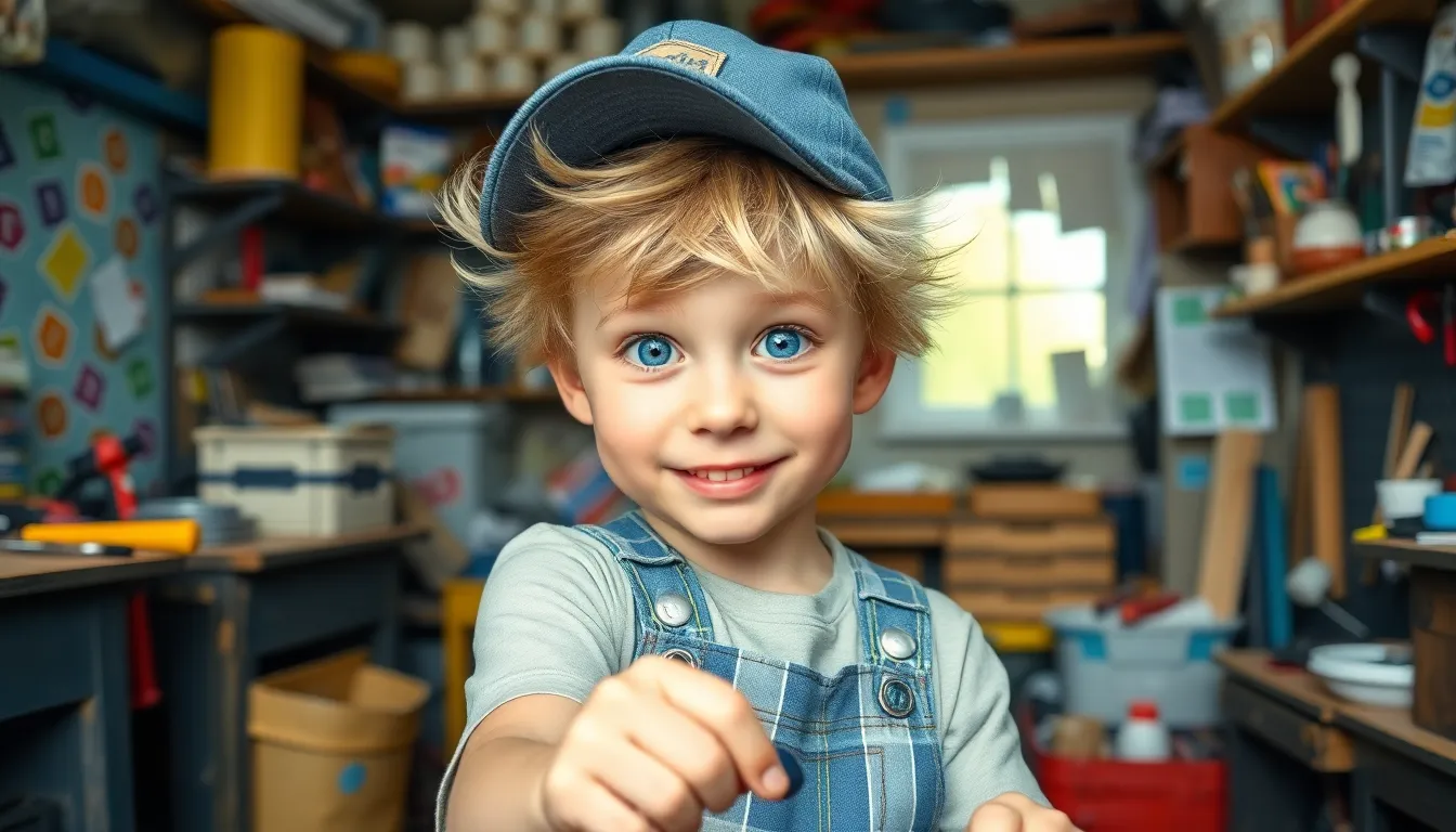 Bobby le Bricoleur et ses Inventions Drôles 1 Illustration de La Découverte de Bobby