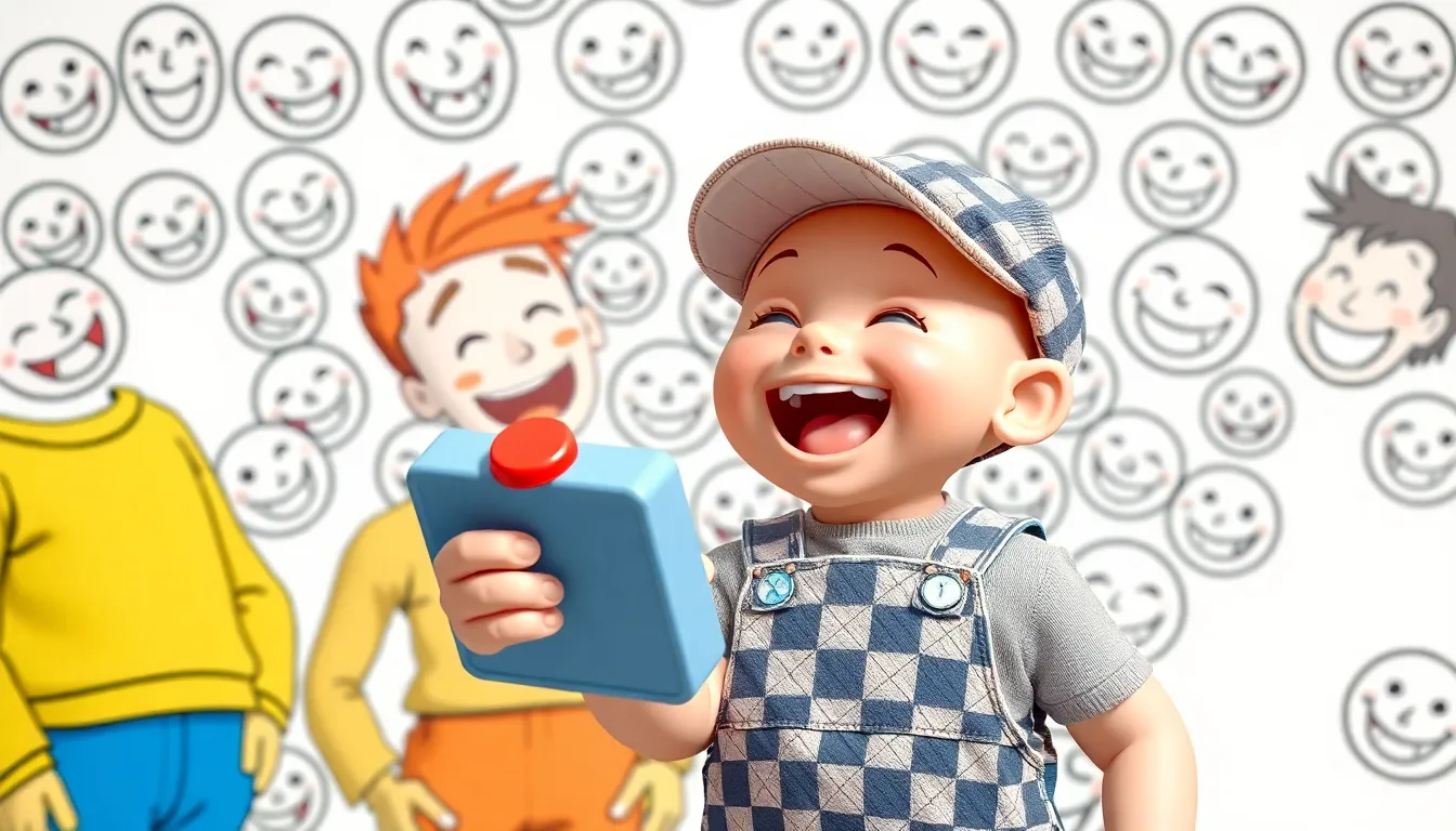 Bobby le Bricoleur et ses Inventions Drôles 3 Illustration du Radar à Blagues