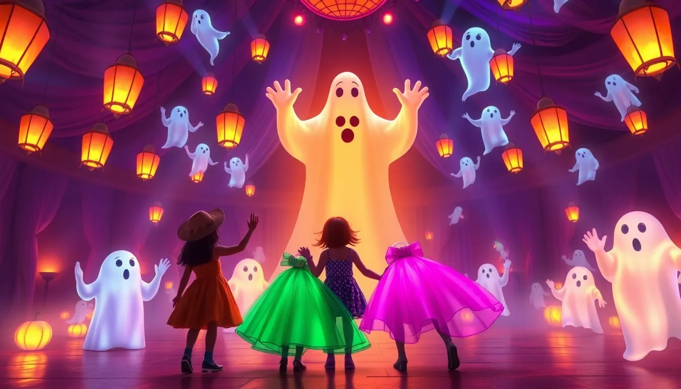 Le Bal des Fantômes 3 Illustration de L'Arrivée au Bal