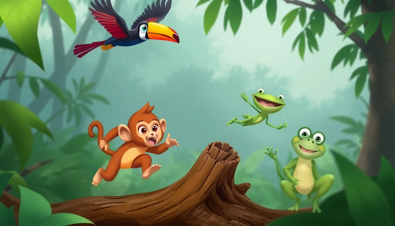 Les Aventures Drôles de Zuzu le Singe 2 Illustration de La Course Folle