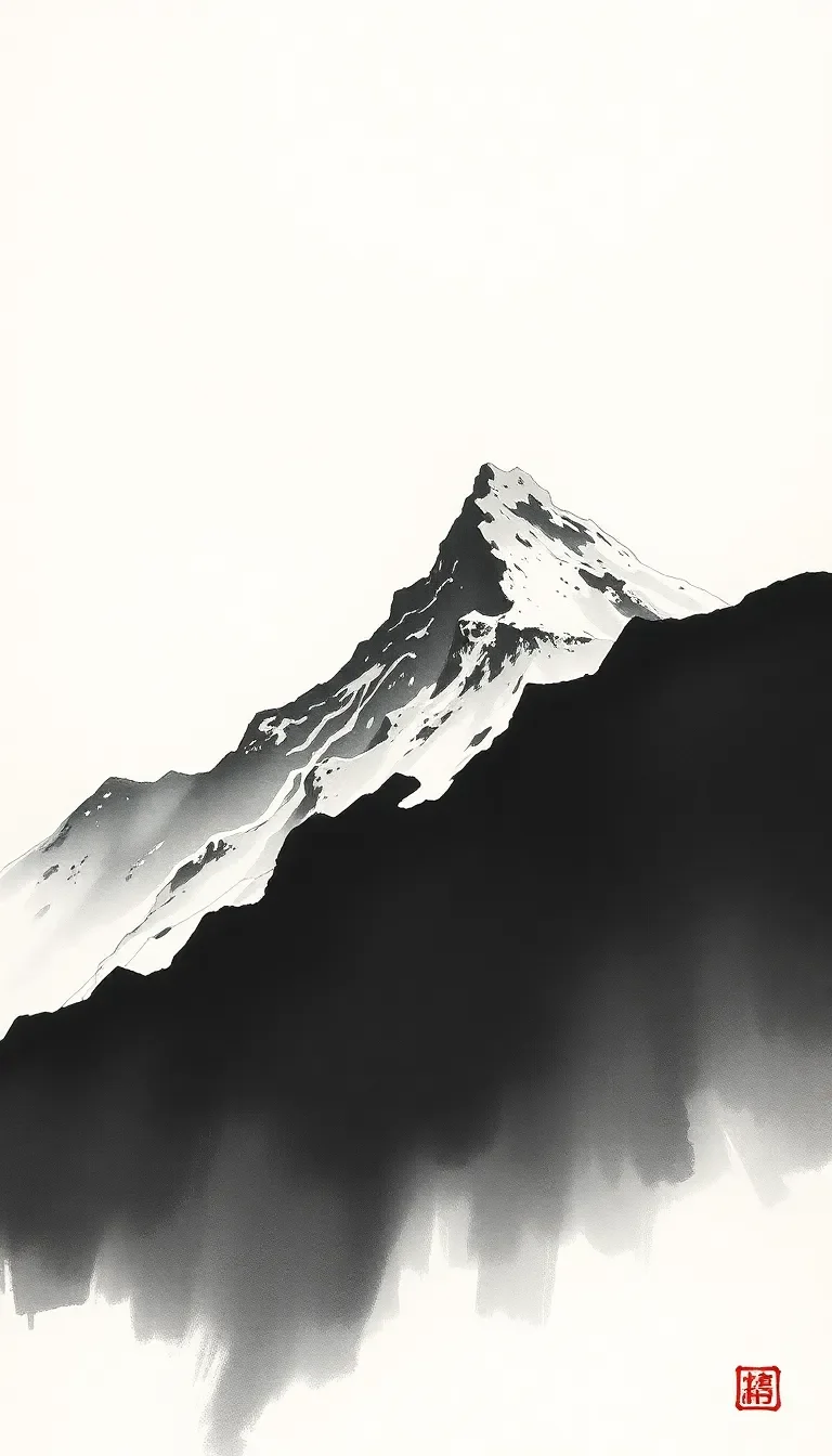 Guerre sous une montagne enneigée