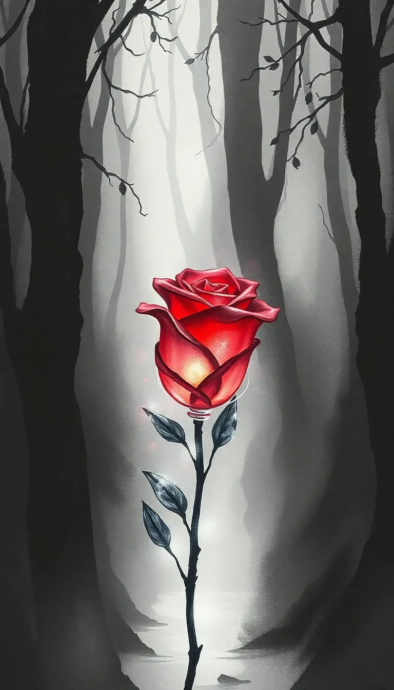La Rose de Verre : Le Pouvoir Magique d'une Fleur Enchantée