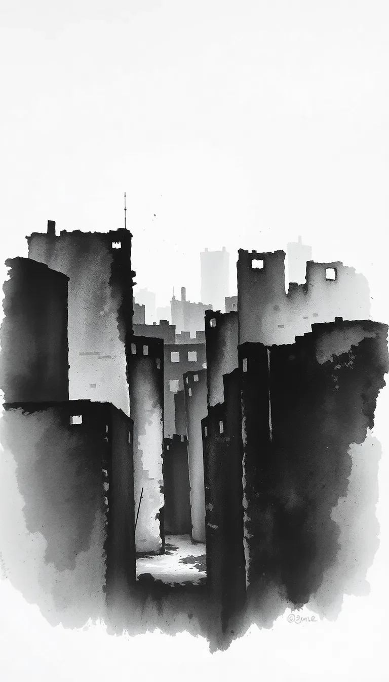 Liberté sous une ville en ruines