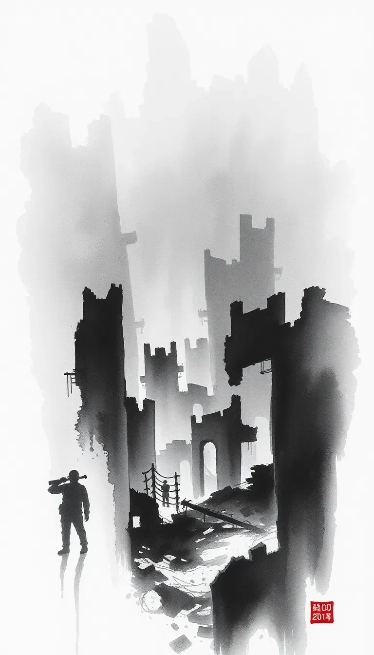 Sacrifice sous une ville en ruines