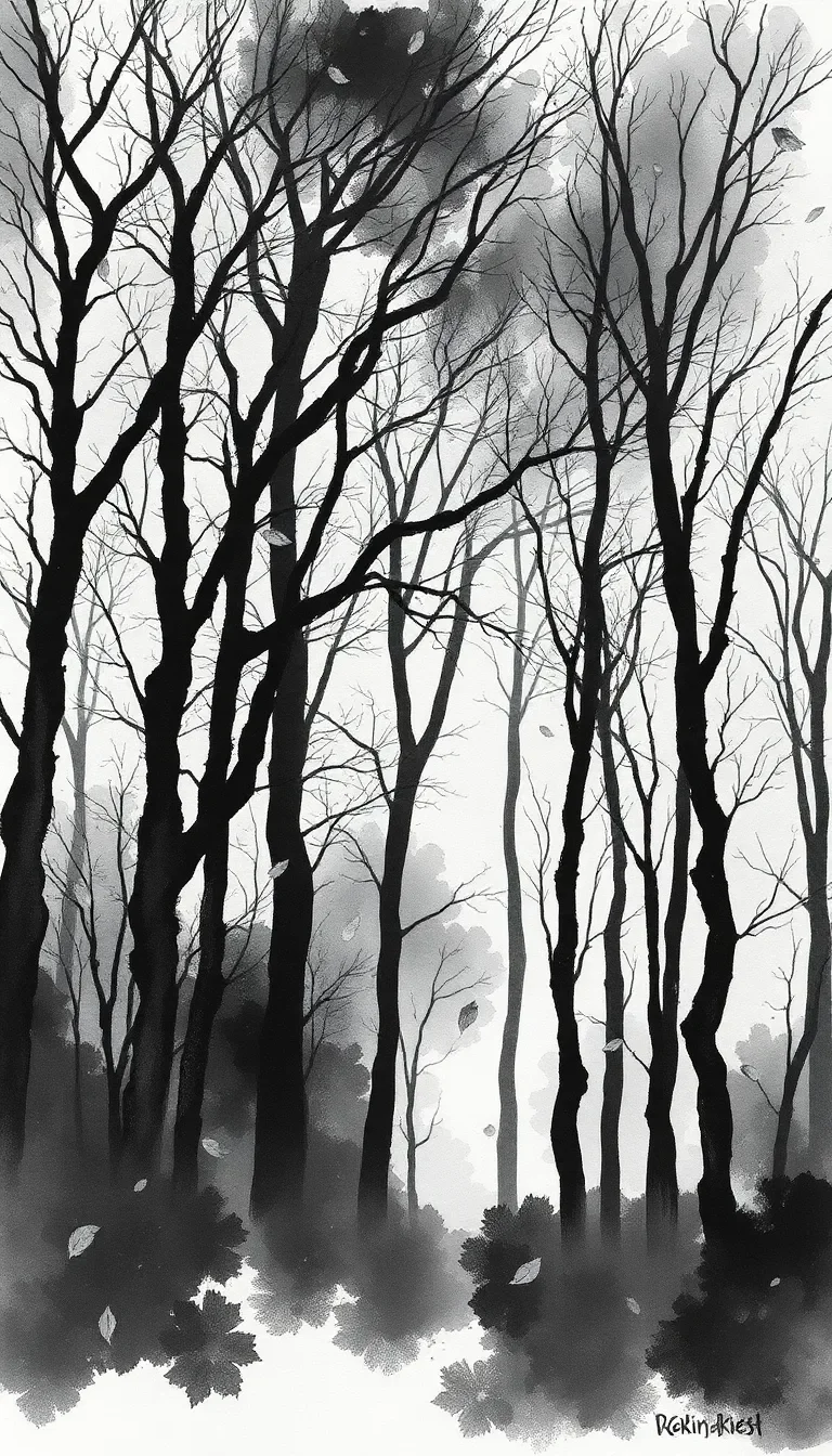 Solitude sous une forêt hantée