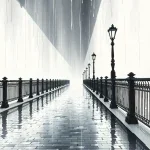 Souvenirs d'enfance sous un pont sous la pluie