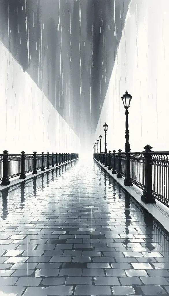 Souvenirs d&rsquo;enfance sous un pont sous la pluie