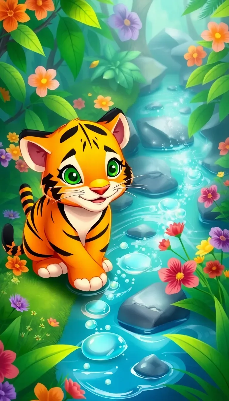 Tommy le Tigre et le Ruisseau Enchanté