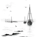 Un matin d’été sur le port