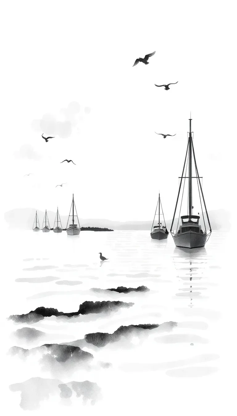 Un matin d’été sur le port