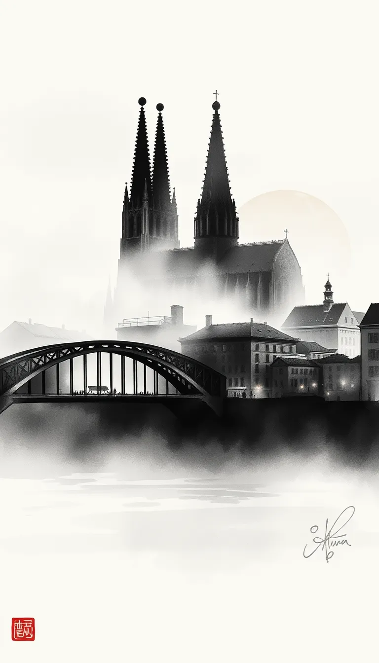 Cologne : poème en hommage au Dom et aux rives du Rhin