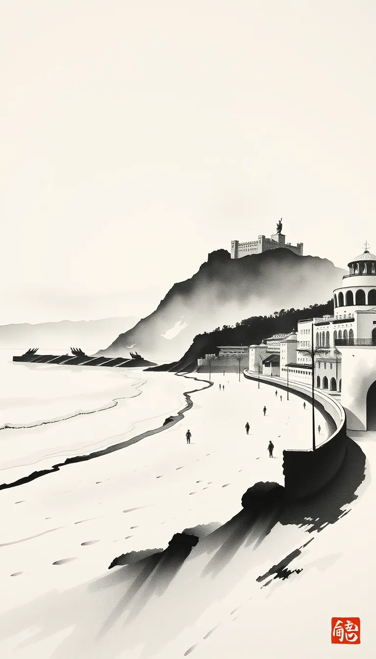 SanSebastian : poème en hommage à la cité entre La Concha et le Peine del Viento