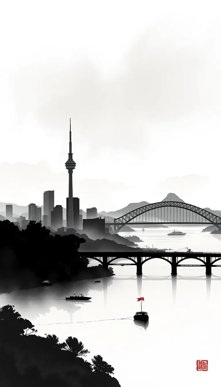 Auckland : poème en hommage à la ville-port, ses volcans et ses îles