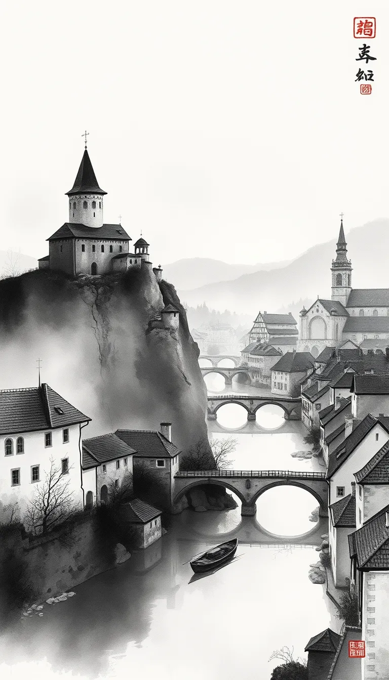 CeskyKrumlov : poème pour le château, la Vltava et la vieille ville