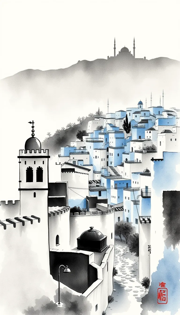 Chefchaouen : poème en bleu, mémoire et horizon