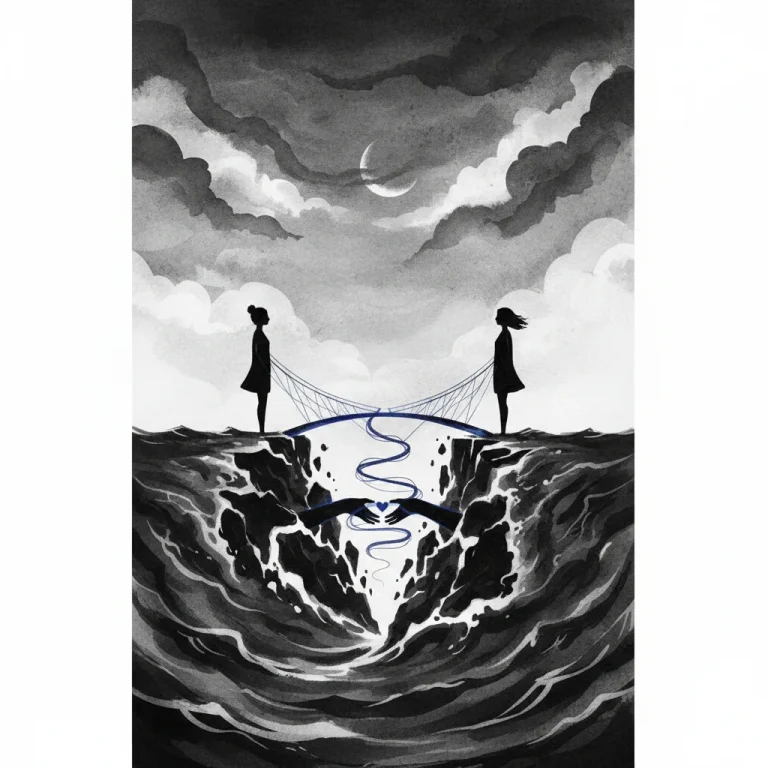 L'Horizon du Cœur : Poème d'Amour à Distance