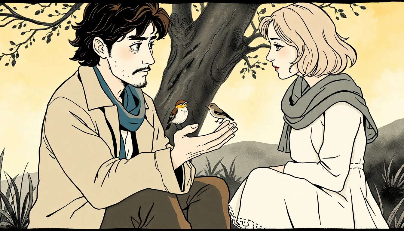 Illustration de La voix fragile de l'oiseau du matin