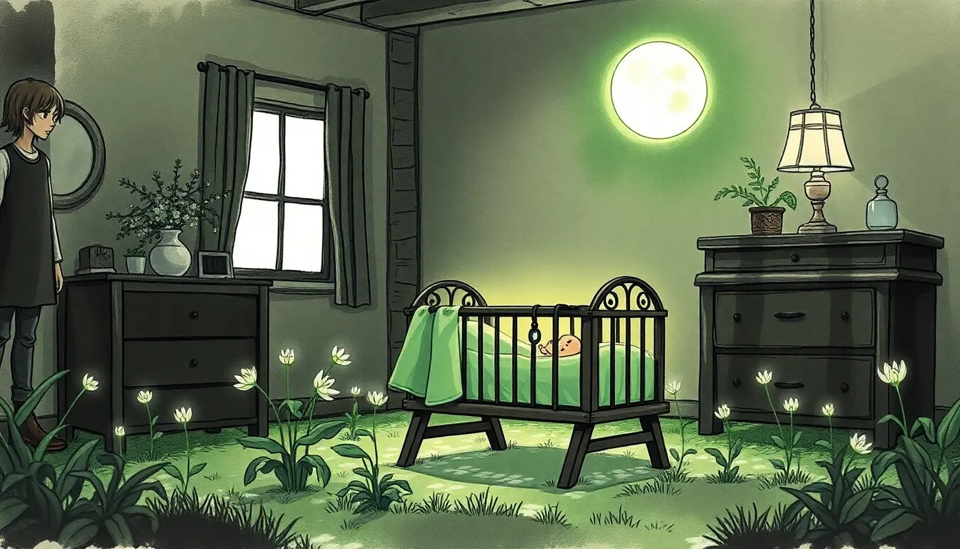 Les Enfants de la Lune : Sauver la nature grâce à leurs pouvoirs 1 Illustration de La naissance sous la grande eclipse lunaire