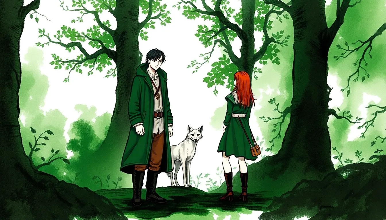 La Forêt des Légendes : Un voyage dans un monde fantastique 1 Illustration de La premiere entree dans la foret legendere