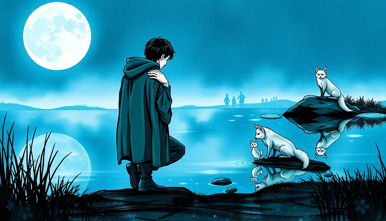 La Forêt des Légendes : Un voyage dans un monde fantastique 3 Illustration de l'étang miroir