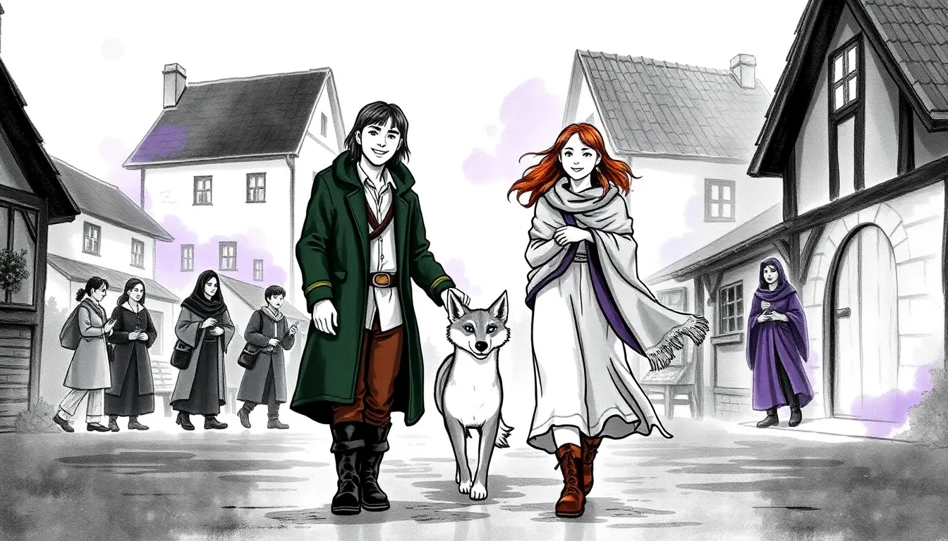 La Forêt des Légendes : Un voyage dans un monde fantastique 7 Illustration du retour au village après la transformation