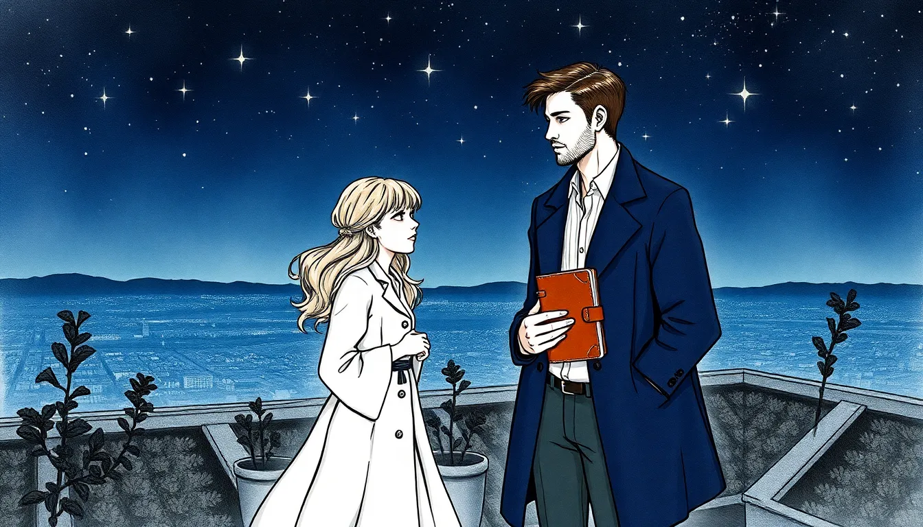 Illustration de la rencontre sous les étoiles