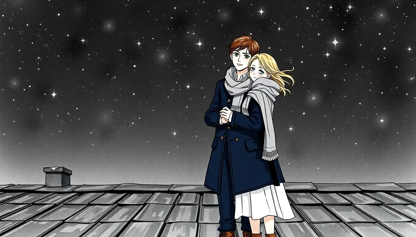 Julien et Claire se retrouvent sur le toit sous les étoiles