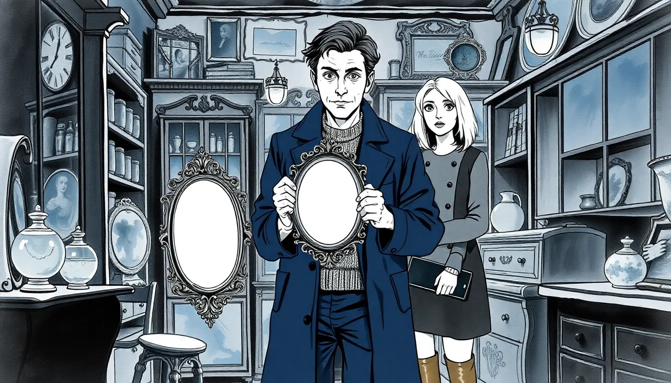 Illustration de La decouverte du miroir mystique